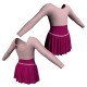 SK2LCL: Gonnellino in Lycra o Cotone - Body danza con gonnellino maniche lunghe e inserto SK2LCL228