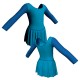 SK2LCL: Gonnellino in Lycra o Cotone - Body danza con gonnellino maniche lunghe e inserto SK2LCL405T