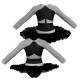 TUB: Pizzo - Tutu ballerina maniche lunghe con inserto in rete o pizzo TUB113