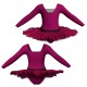 TUB: Pizzo - Tutu ballerina maniche lunghe con inserto in rete o pizzo TUB2532