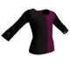 MLL: Lycra Sinistra & Pizzo/Rete - T-shirt & Top bicolore maniche lunghe con inserto in pizzo o rete MLL102