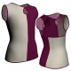 MLL: Lycra Sinistra & Pizzo/Rete - T-shirt & Top bicolore senza maniche con inserto in pizzo o rete MLL104