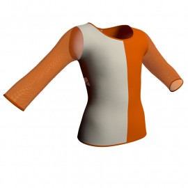 MLL: Lycra Sinistra & Pizzo/Rete - T-shirt & Top bicolore maniche lunghe con inserto in pizzo o rete MLL102