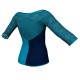 MLL: Lycra Sinistra & Pizzo/Rete - T-shirt & Top bicolore maniche 3/4 con inserto in pizzo o rete MLL105