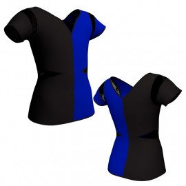 MLL: Lycra Sinistra & Pizzo/Rete - T-shirt & Top bicolore manica corta con inserto in pizzo o rete MLL115