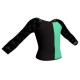 MLL: Lycra Sinistra & Pizzo/Rete - T-shirt & Top bicolore maniche lunghe con inserto in pizzo o rete MLL205