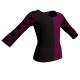 MLZ: Lycra Sinistra & Pizzo/Rete - T-shirt & Top bicolore maniche lunghe con inserto in belen pro MLZ102