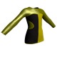 MLF: Lycra Sinistra & Lurex - T-shirt & Top bicolore maniche lunghe con inserto in lurex MLF110