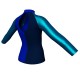 MLF: Lycra Sinistra & Lurex - T-shirt & Top bicolore maniche lunghe con inserto in lurex MLF119