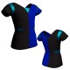 MLF: Lycra Sinistra & Lurex - T-shirt & Top bicolore manica corta con inserto in lurex MLF115