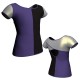 MLF: Lycra Sinistra & Lurex - T-shirt & Top bicolore manica corta con inserto in lurex MLF208