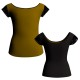 MLG: Lycra Davanti & Pizzo/Rete - T-shirt & Top bicolore manica aletta MLG33T