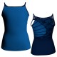 MLG: Lycra Davanti & Pizzo/Rete - T-shirt & Top bicolore bretelle con inserto in pizzo o rete MLG109