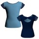 MLG: Lycra Davanti & Pizzo/Rete - T-shirt & Top bicolore maniche aletta con inserto in pizzo o rete MLG210T