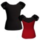 MLG: Lycra Davanti & Pizzo/Rete - T-shirt & Top bicolore maniche aletta con inserto in pizzo o rete MLG212
