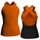 MLG: Lycra Davanti & Pizzo/Rete - T-shirt & Top bicolore bretelle con inserto in pizzo o rete MLG232