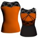 MLG: Lycra Davanti & Pizzo/Rete - T-shirt & Top bicolore bretelle con inserto in pizzo o rete MLG234
