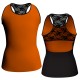MLG: Lycra Davanti & Pizzo/Rete - T-shirt & Top bicolore senza maniche con inserto in pizzo o rete MLG237