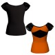 MLG: Lycra Davanti & Pizzo/Rete - T-shirt & Top bicolore maniche aletta con inserto in pizzo o rete MLG240T