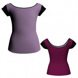 MLH: Lycra Davanti & Belen Pro - T-shirt & Top bicolore manica aletta MLH33T