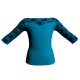 MLH: Lycra Davanti & Belen Pro - T-shirt & Top bicolore maniche 3/4 con inserto in belen pro MLH105