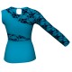 MLH: Lycra Davanti & Belen Pro - T-shirt & Top bicolore Monospalla con inserto in belen pro MLH108SS