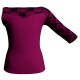 MLH: Lycra Davanti & Belen Pro - T-shirt & Top bicolore Monospalla con inserto in belen pro MLH105SST