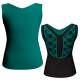 MLH: Lycra Davanti & Belen Pro - T-shirt & Top bicolore senza maniche con inserto in belen pro MLH206