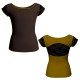 MLH: Lycra Davanti & Belen Pro - T-shirt & Top bicolore maniche aletta con inserto in belen pro MLH211T