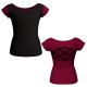 MLH: Lycra Davanti & Belen Pro - T-shirt & Top bicolore maniche aletta con inserto in belen pro MLH211