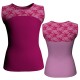 MLH: Lycra Davanti & Belen Pro - T-shirt & Top bicolore senza maniche con inserto in belen pro MLH219