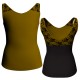 MLH: Lycra Davanti & Belen Pro - T-shirt & Top bicolore senza maniche con inserto in belen pro MLH220