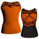 MLH: Lycra Davanti & Belen Pro - T-shirt & Top bicolore bretelle con inserto in belen pro MLH234