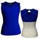 MLH: Lycra Davanti & Belen Pro - T-shirt & Top bicolore senza maniche con inserto in belen pro MLH238