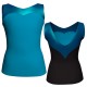 MLI: Lycra Devanti & Lurex - T-shirt & Top bicolore senza maniche con inserto in lurex MLI103