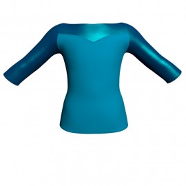 MLI: Lycra Devanti & Lurex - T-shirt & Top bicolore maniche 3/4 con inserto in lurex MLI105