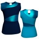 MLI: Lycra Devanti & Lurex - T-shirt & Top bicolore senza maniche con inserto in lurex MLI108SST