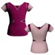 MLI: Lycra Devanti & Lurex - T-shirt & Top bicolore manica corta con inserto in lurex MLI115