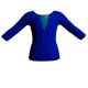 MLI: Lycra Devanti & Lurex - T-shirt & Top bicolore maniche 3/4 con inserto in lurex MLI116