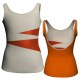 MLI: Lycra Devanti & Lurex - T-shirt & Top bicolore senza maniche con inserto in lurex MLI120