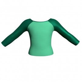 MLI: Lycra Devanti & Lurex - T-shirt & Top bicolore maniche lunghe con inserto in lurex MLI205
