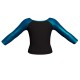 MLI: Lycra Devanti & Lurex - T-shirt & Top bicolore maniche lunghe con inserto in lurex MLI205