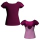 MLI: Lycra Devanti & Lurex - T-shirt & Top bicolore manica corta con inserto in lurex MLI208