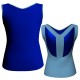 MLI: Lycra Devanti & Lurex - T-shirt & Top bicolore senza maniche con inserto in lurex MLI206