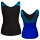 MLI: Lycra Devanti & Lurex - T-shirt & Top bicolore senza maniche con inserto in lurex MLI220