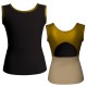 MLI: Lycra Devanti & Lurex - T-shirt & Top bicolore senza maniche con inserto in lurex MLI223