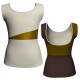 MLI: Lycra Devanti & Lurex - T-shirt & Top bicolore senza maniche con inserto in lurex MLI236