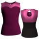 MLI: Lycra Devanti & Lurex - T-shirt & Top bicolore senza maniche con inserto in lurex MLI238