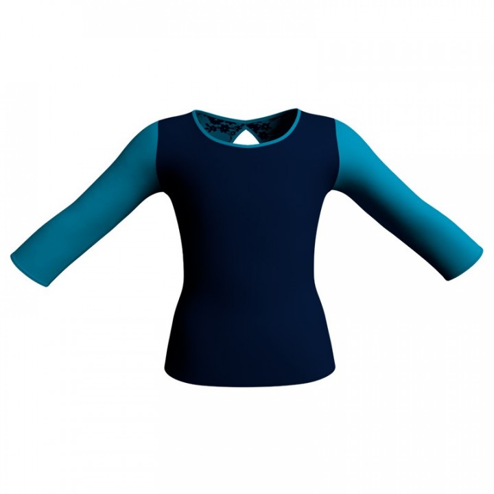 MLA: Belen Pro & Lycra - T-shirt & Top in belen pro maniche lunghe con inserto MLA102