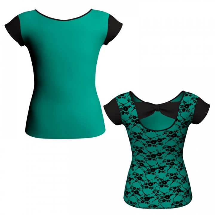 MLA: Belen Pro & Lycra - T-shirt & Top in belen pro maniche aletta con inserto MLA210T